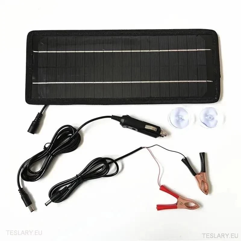 Solcellsladdare för Tesla EV 12 volts batteri