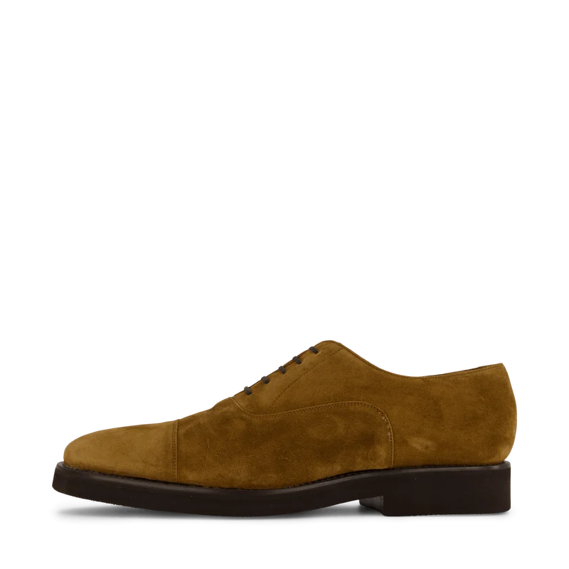 Cap Toe Oxford (rubber Sole) Tabacco