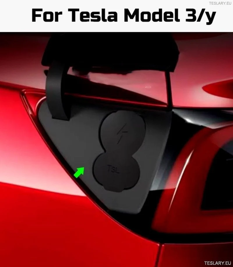 CCS laddningsport väderbeständigt skydd för Tesla Model 3 / Y