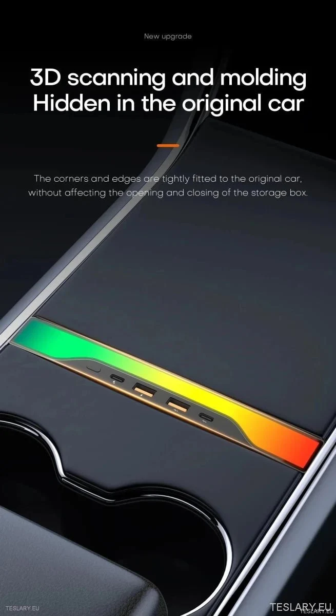 4-i-1 RGB USB-expansionshub för Tesla 3/Y