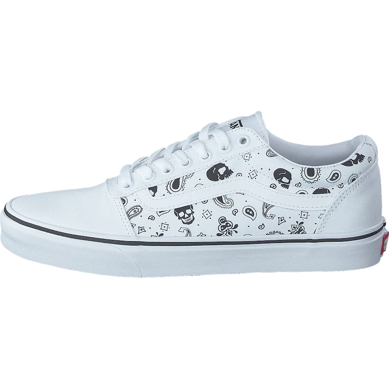 Mn Ward (skull Bandana) White/white
