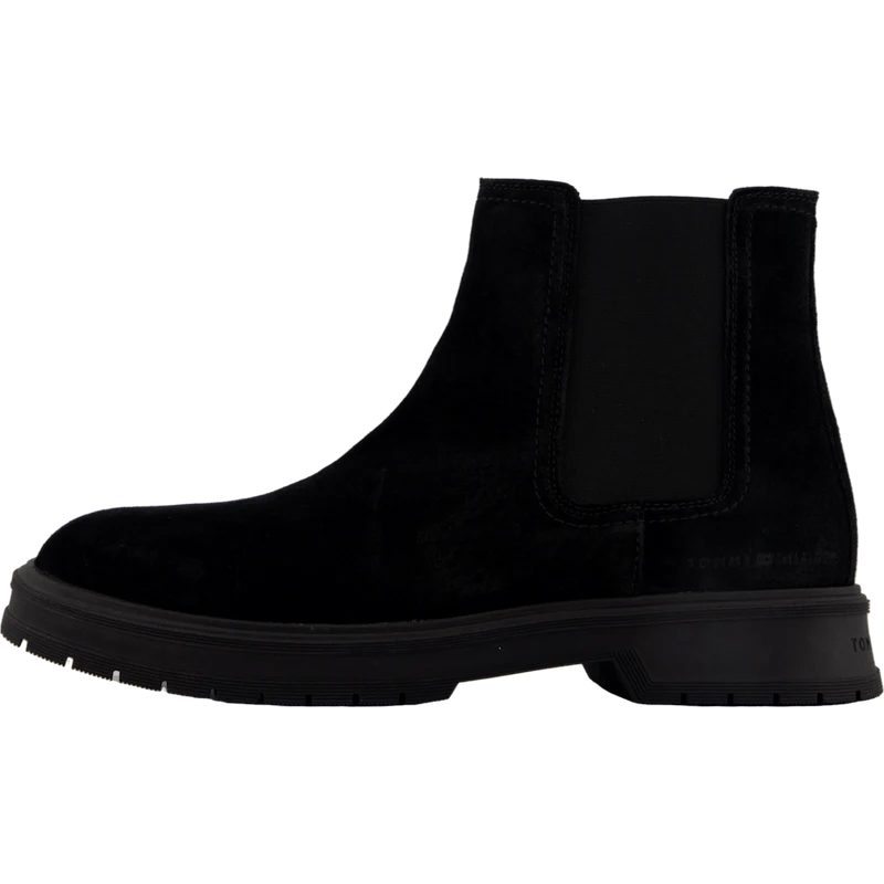 Hilfiger Suede Zip Chelsea Black