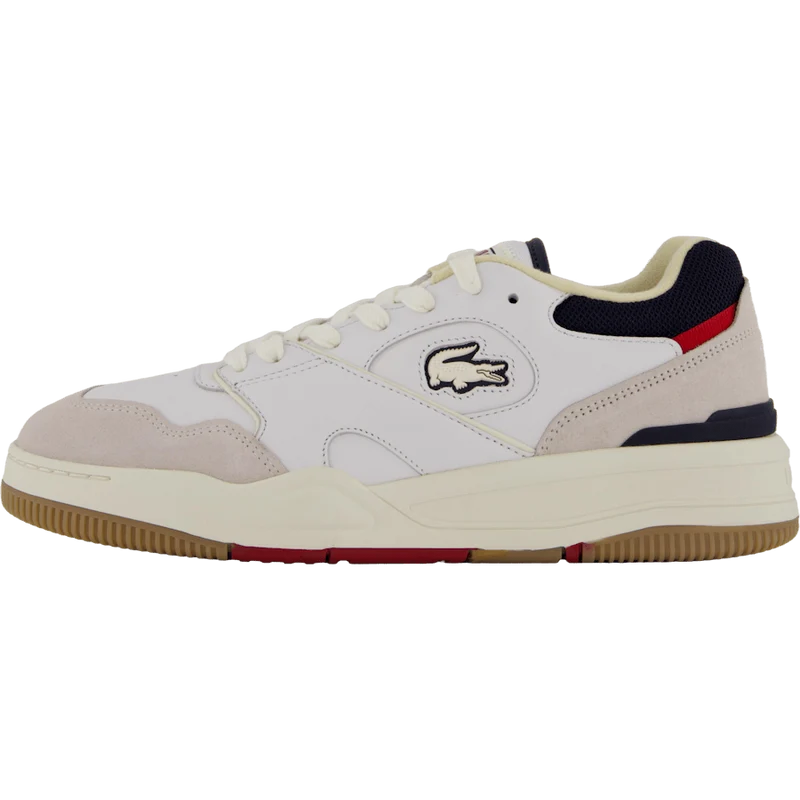 Lineshot Leather Sneakers 40f Off Wht/gum