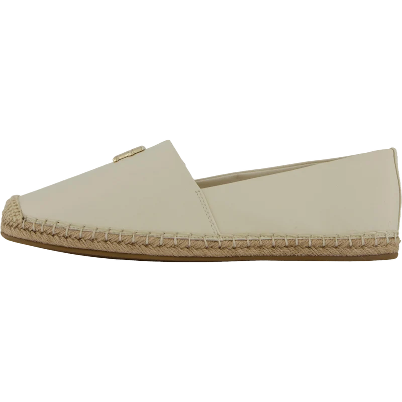 Th Logo Leather Espadrille Beige