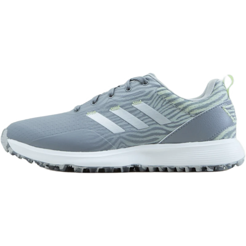 Women's S2G Spikeless Golf Shoes Grey Three / Silver Metallic / Almost Lime