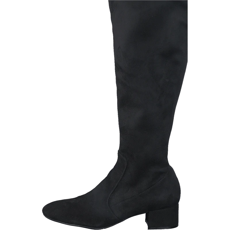 500 Black Suede Stretch Black