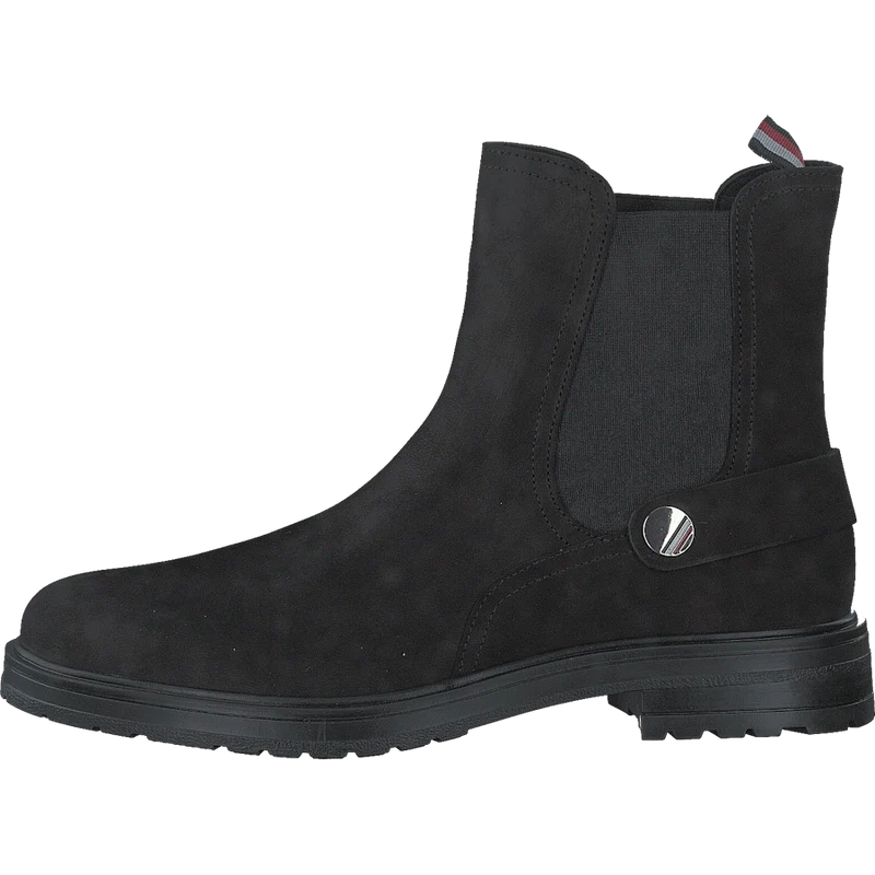 Th Coin Flat Boot Black