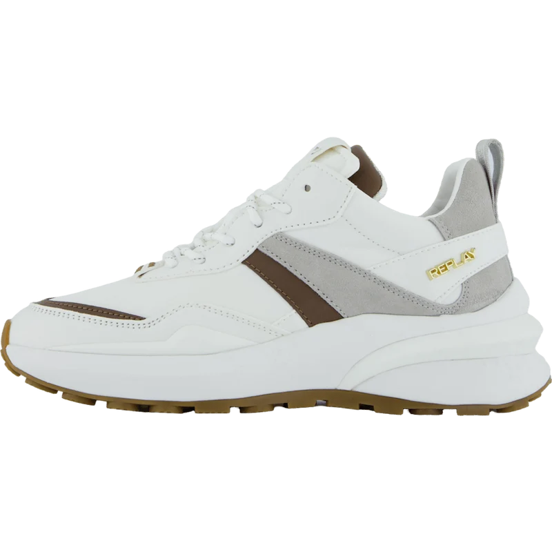 Athena Run White Brown