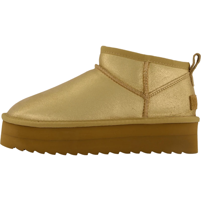 Lowboot Plateau Metallic Tan
