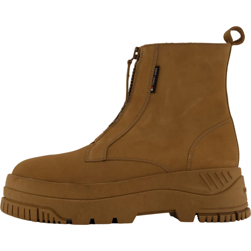 Tjw Zip Up Flatform Nubuck Bo Light Sepia Brown