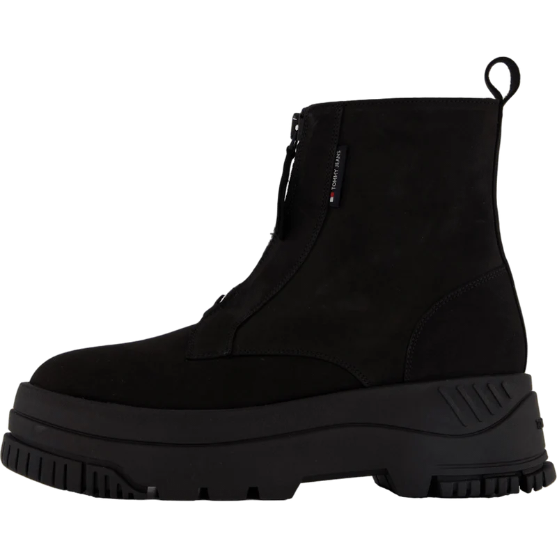 Tjw Zip Up Flatform Nubuck Bo Black