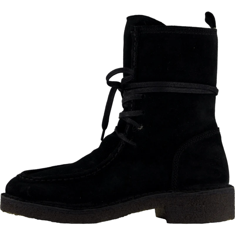 T6959 Black Suede/black Sole 500