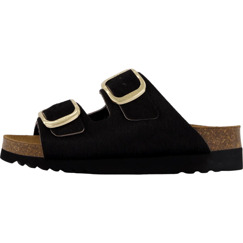 Ilary 2 Straps Fur Ad Black