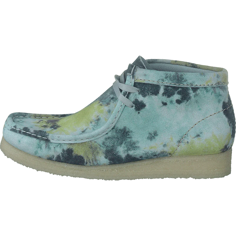 Wallabee Boot. Turquoise Tiedy