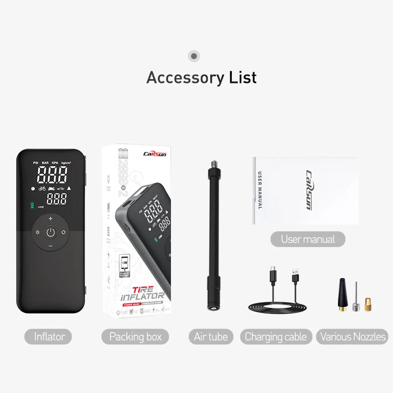 Rechargeable Portable Digital Air Tire Pump Compressor