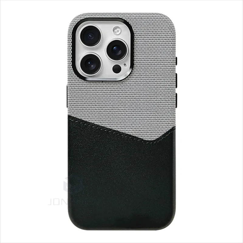 Magnetic Leather Card Holder Case for iPhone