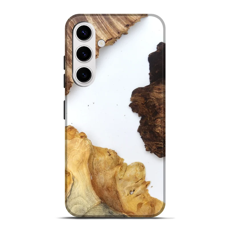 Galaxy S25 Plus Wood Live Edge Phone Case - Silvia (Clear, 829297)