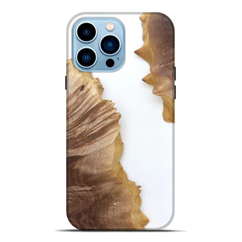 iPhone 14 Pro Max Wood Live Edge Phone Case - Blake (Clear, 829289)