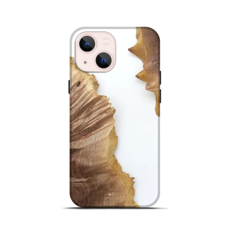 iPhone 13 mini Wood Live Edge Phone Case - Blake (Clear, 829289)