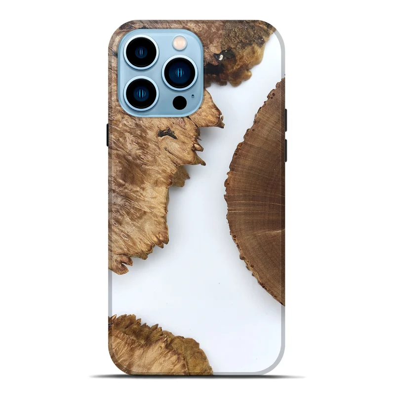 iPhone 14 Pro Max Wood Live Edge Phone Case - Loretta (Clear, 829286)