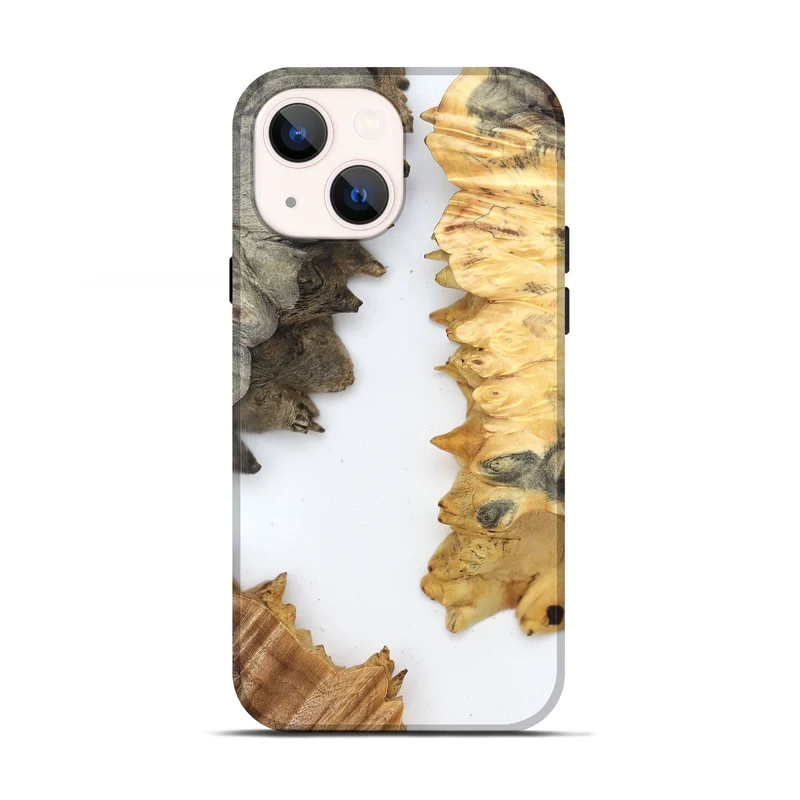 iPhone 13 Wood Live Edge Phone Case - Sharyn (Clear, 829285)