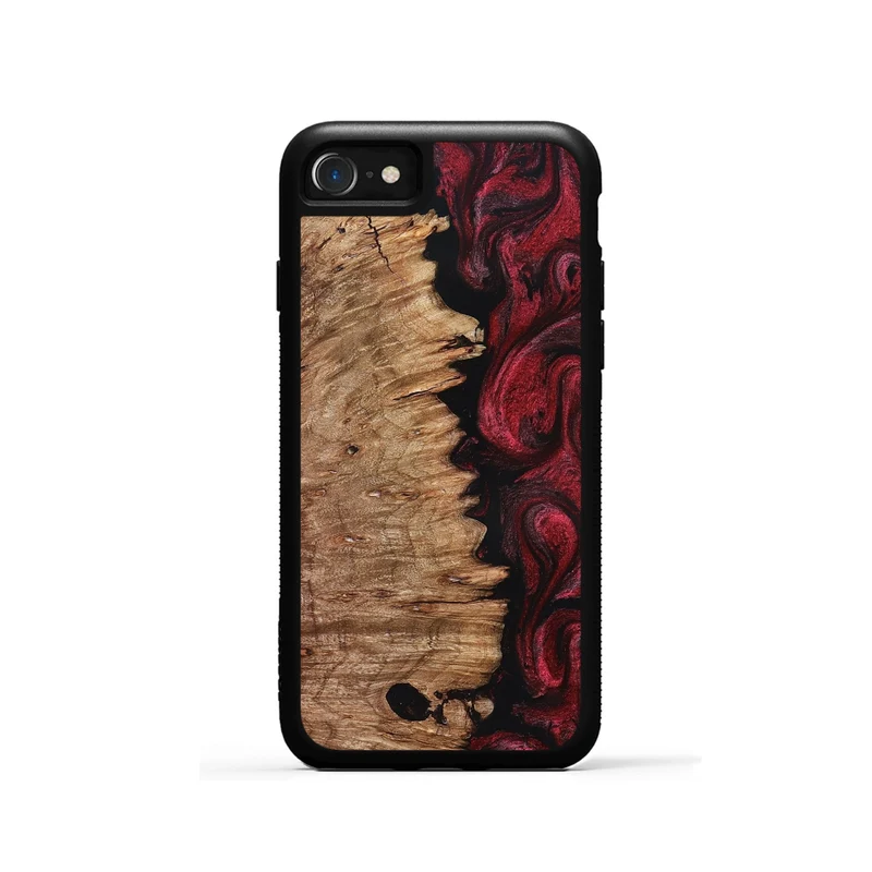 iPhone SE Wood Phone Case - Axl (Red, 830012)
