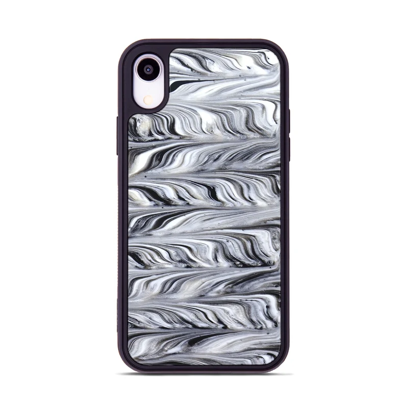 iPhone Xr ResinArt Phone Case - Araya (Black & White, 830031)