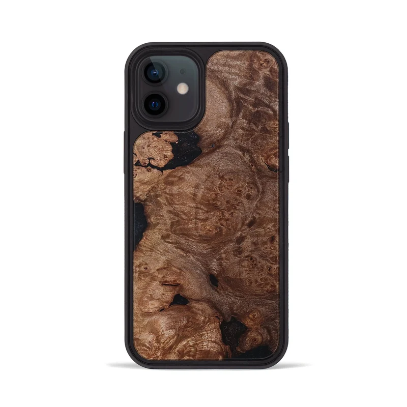 iPhone 12 Wood Phone Case - Elian (Wood Burl, 830029)