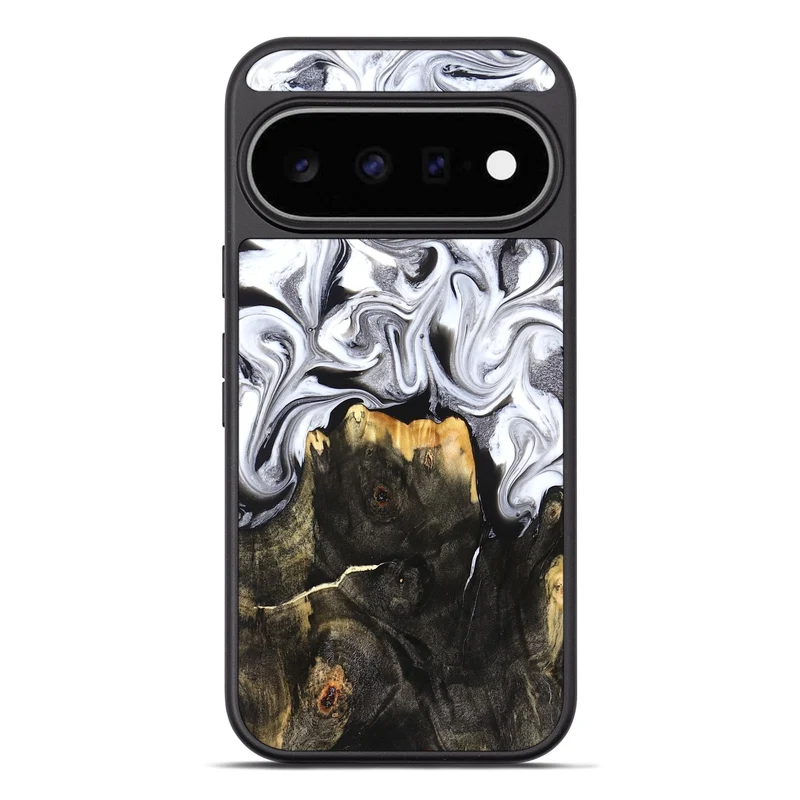 Pixel 11 Pro XL Wood Phone Case - Arianna (Black & White, 830043)
