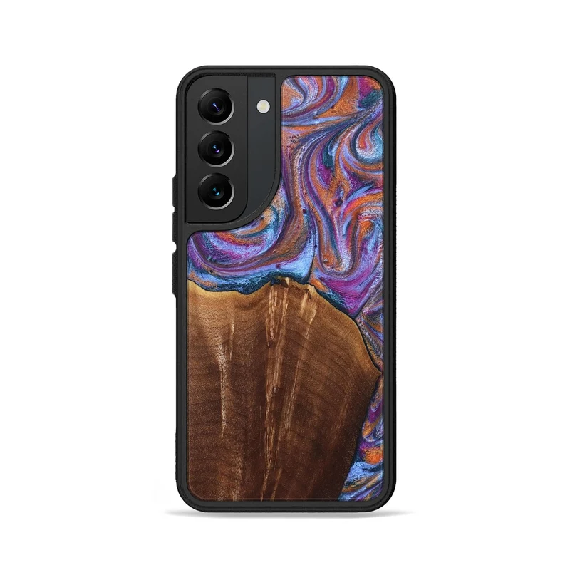 Galaxy S22 Wood Phone Case - Edmond (Blue, 829987)