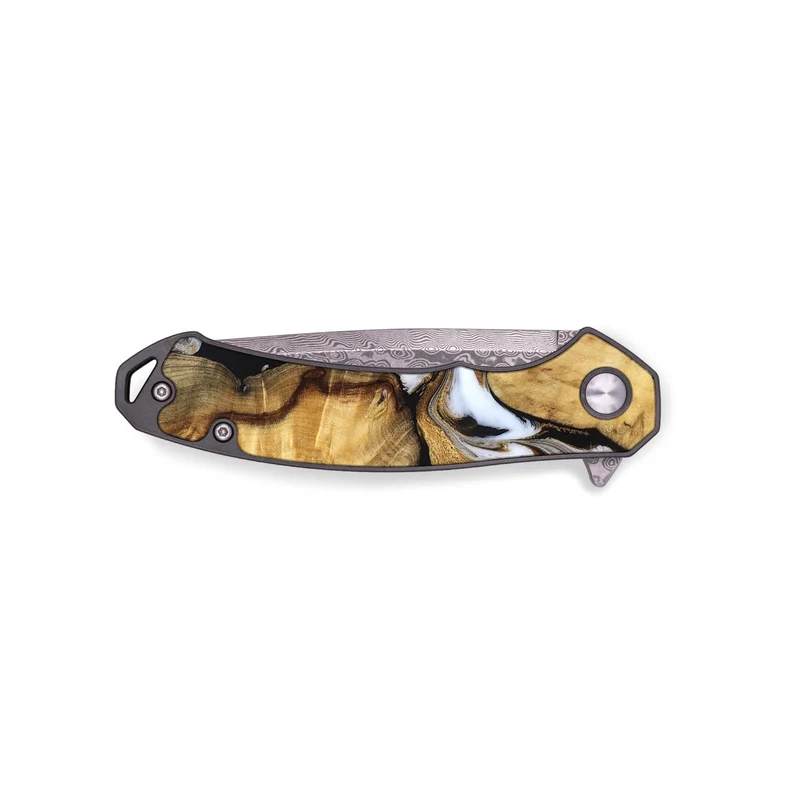 EDC Wood Pocket Knife - Cristal (Black & White, 830042)
