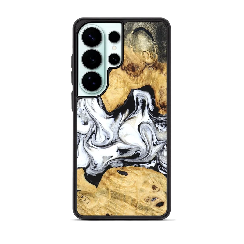 Galaxy S26 Ultra Wood Phone Case - Arian (Black & White, 830040)