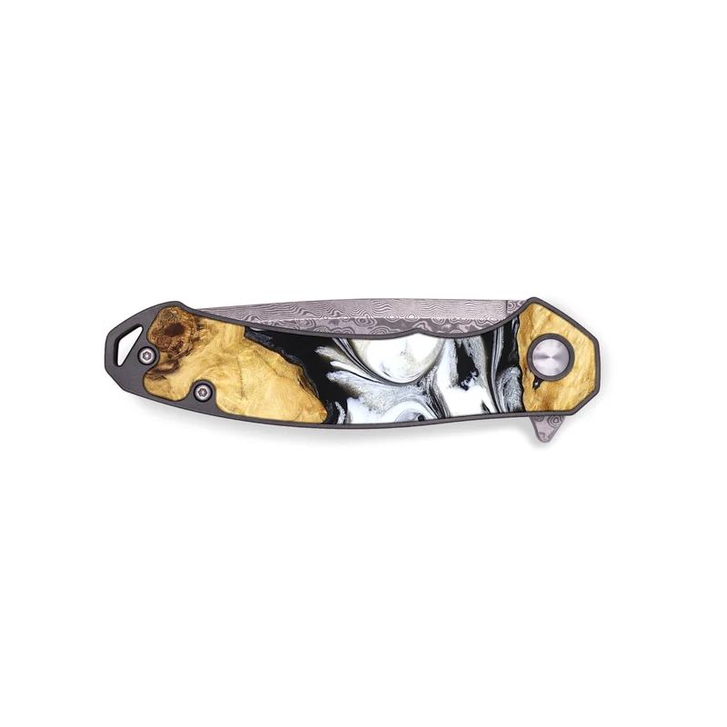 EDC Wood Pocket Knife - Arian (Black & White, 830040)