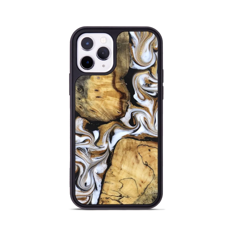 iPhone 11 Pro Wood Phone Case - Cristal (Black & White, 830042)