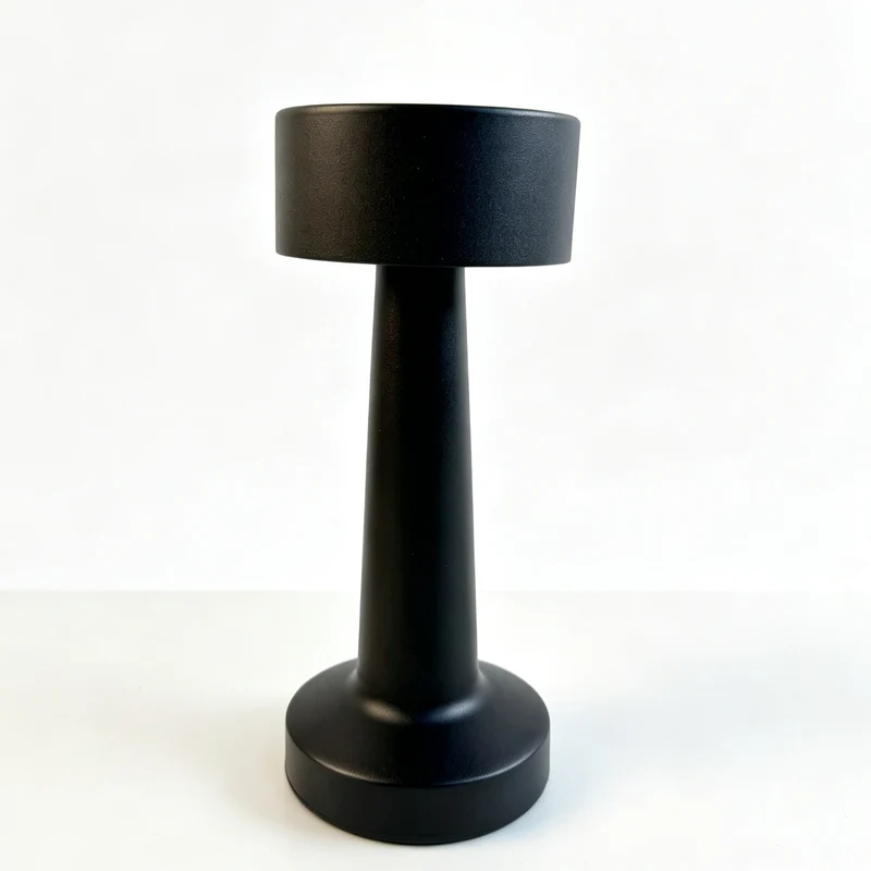 Rechargeable Black Table Lamp