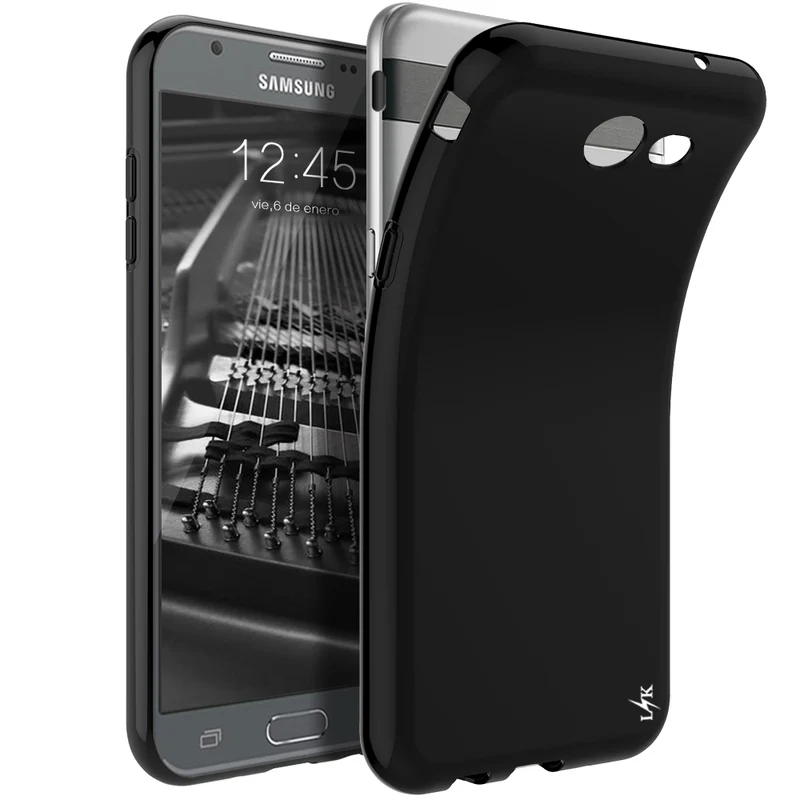 Samsung Galaxy J3 Emerge / J3 2017 / J3 Prime / J3 Mission / J3 Eclipse / J3 Luna Pro / Sol 2 / Amp Prime 2 / Express Prime 2 Case, Ultra Slim Thin TPU Silicone Protective Case Cover