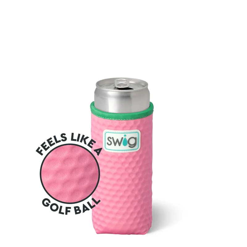 Pink Golf Ball Slim Can Coolie