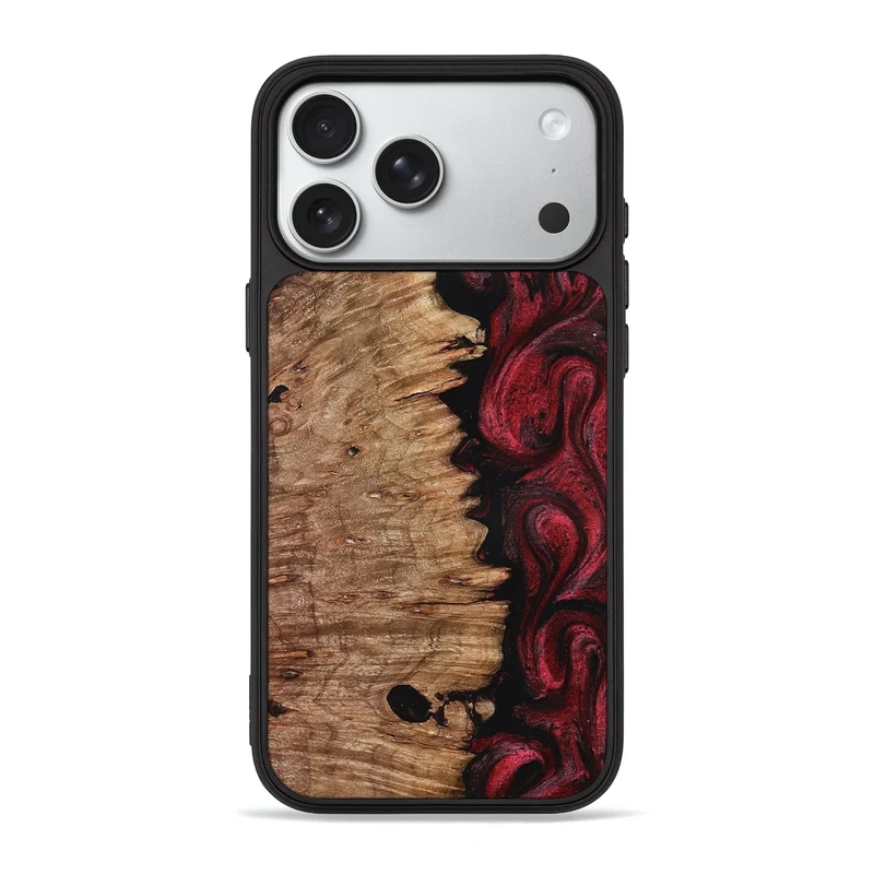 iPhone 18 Pro Max Wood Phone Case - Axl (Red, 830012)