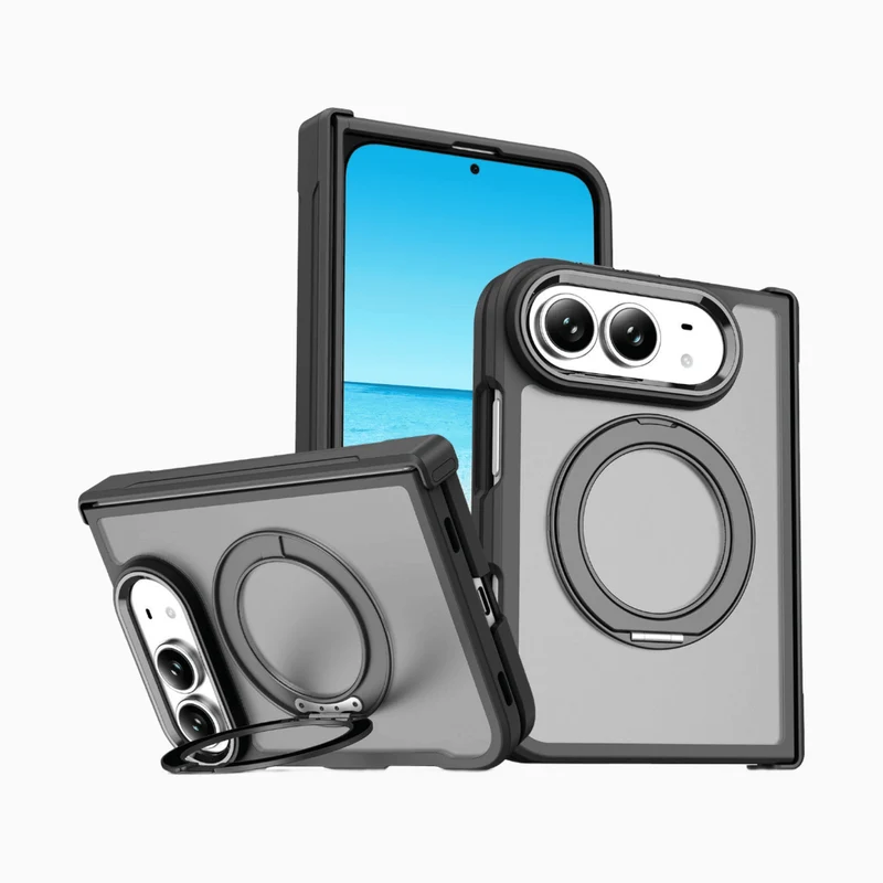 NexTECH® | Full-Cover Drop-Resistant MagSafe Case with 360° Rotating Stand for iPhone Duo