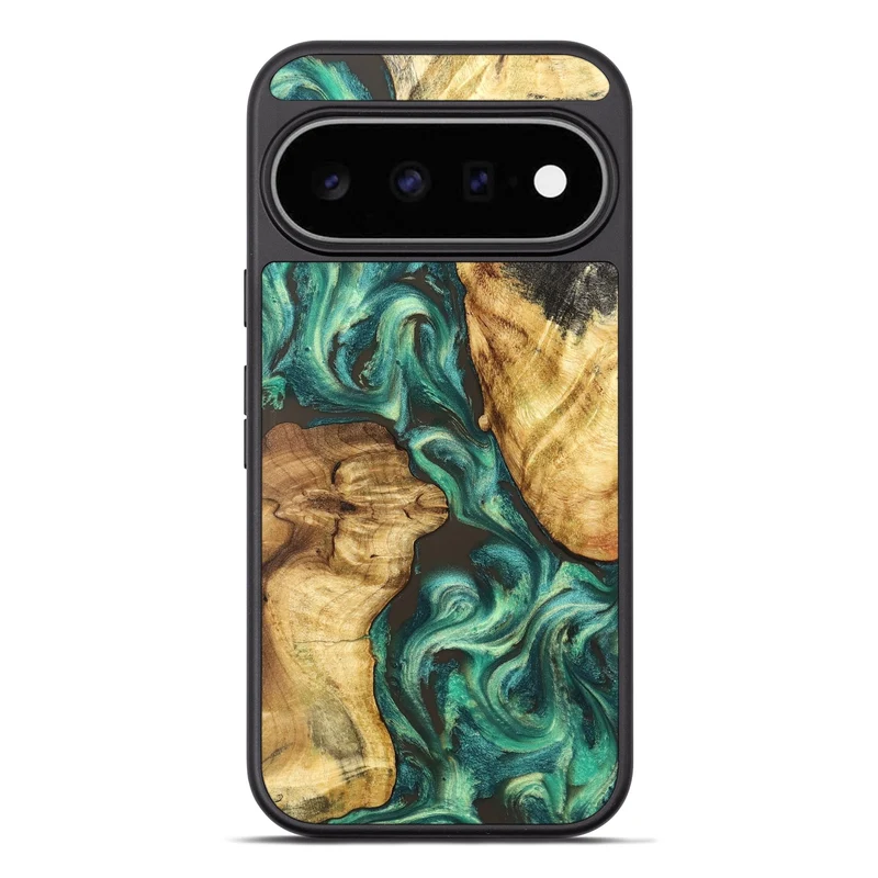 Pixel 11 Pro XL Wood Phone Case - Carie (Green, 829981)