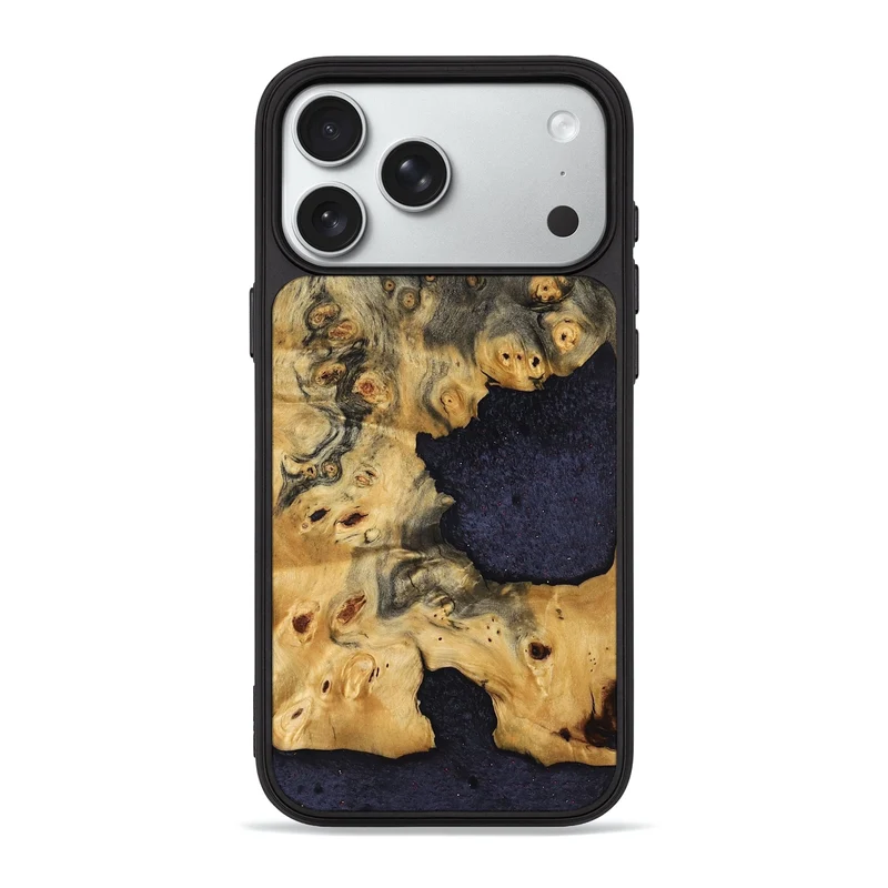 iPhone 18 Pro Max Wood Phone Case - Helene (Wood Burl, 830025)