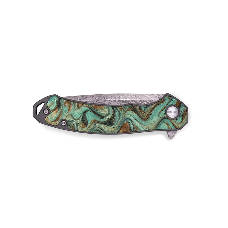 EDC Wood Pocket Knife - Arsenio (Green, 829978)
