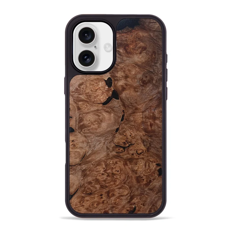 iPhone 16 Plus Wood Phone Case - Hobart (Wood Burl, 830019)