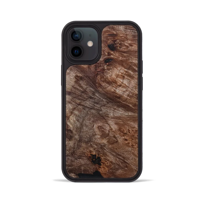 iPhone 12 Wood Phone Case - Atharv (Wood Burl, 830024)