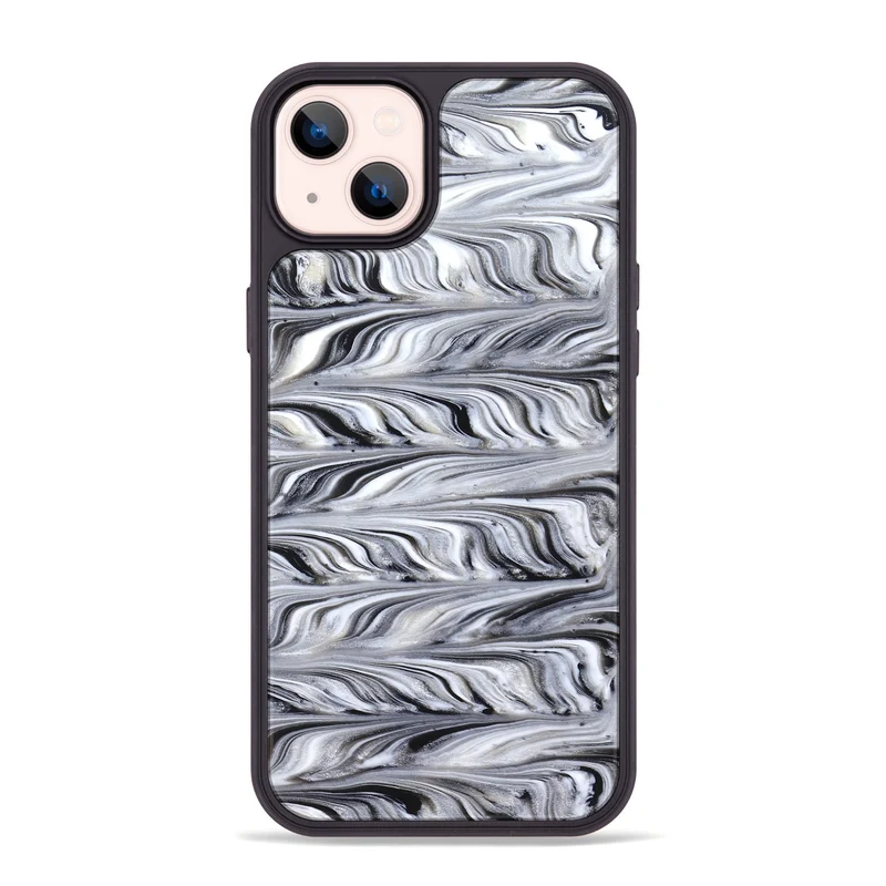 iPhone 14 Plus ResinArt Phone Case - Araya (Black & White, 830031)