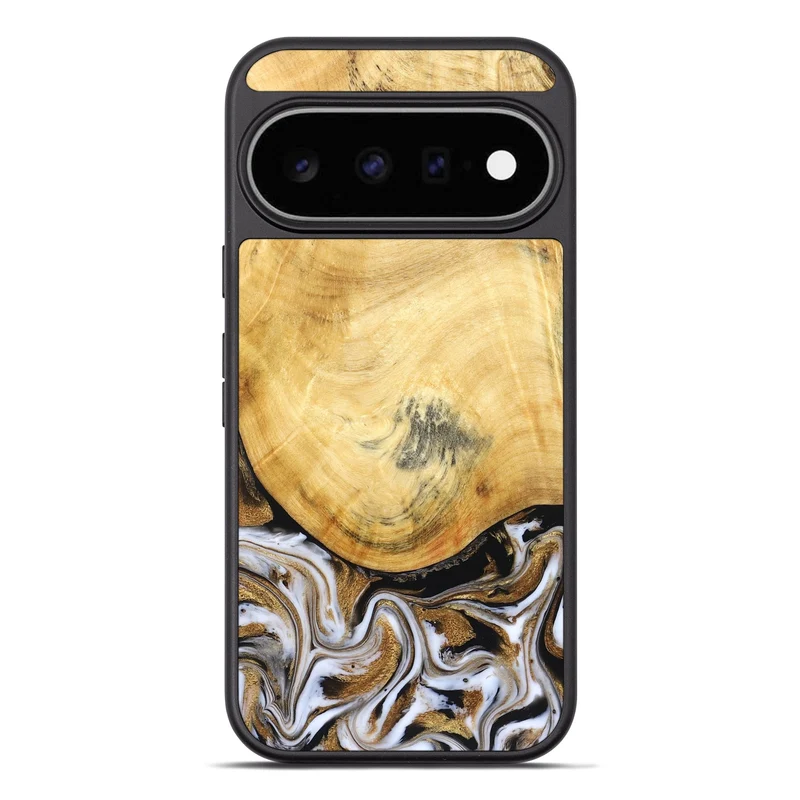Pixel 11 Pro XL Wood Phone Case - Kamiyah (Black & White, 830030)
