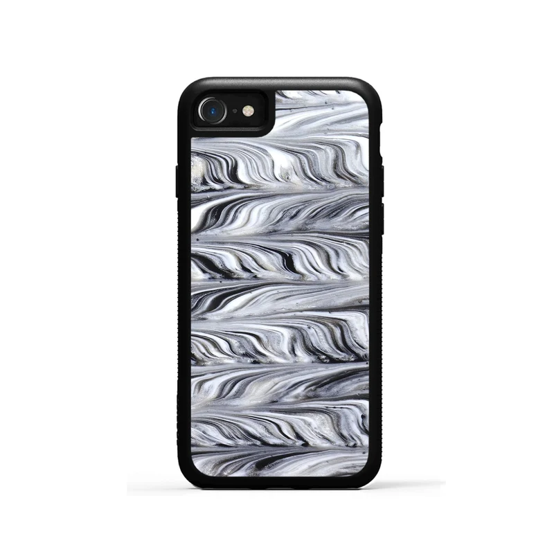 iPhone SE ResinArt Phone Case - Araya (Black & White, 830031)