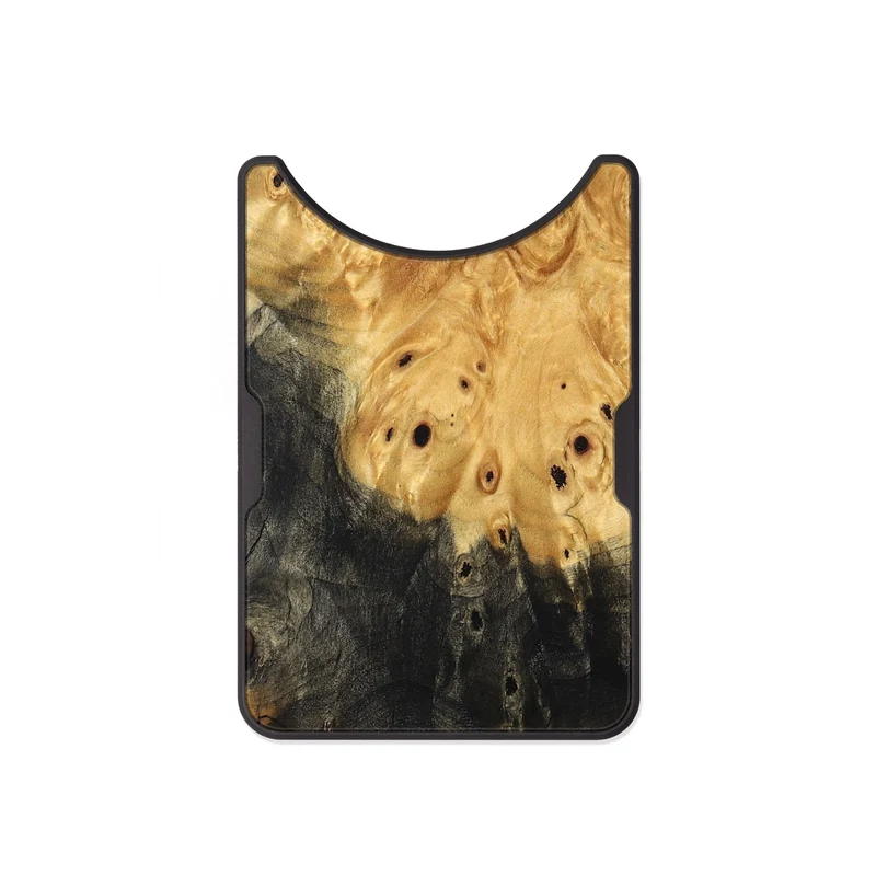 Alloy Wood Wallet - Natalya (Wood Burl, 829991)