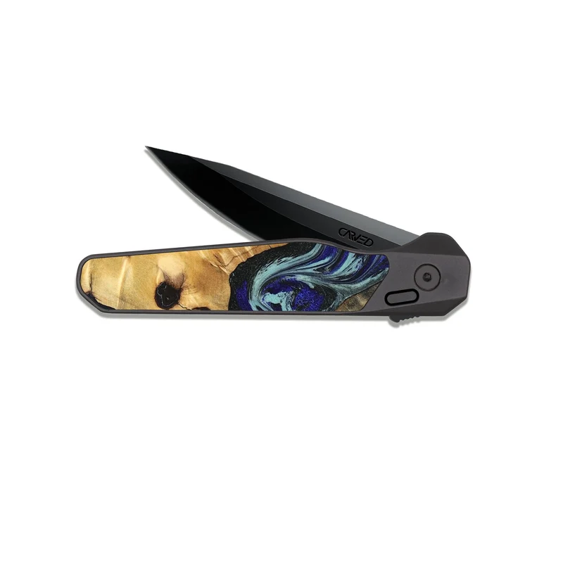 EDC Dark Slate Wood Pocket Knife - Wilton (Green, 829980)