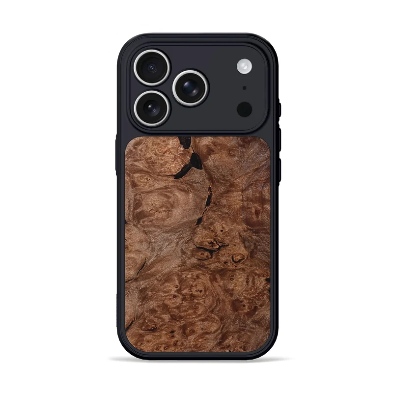 iPhone 17 Pro Wood Phone Case - Hobart (Wood Burl, 830019)